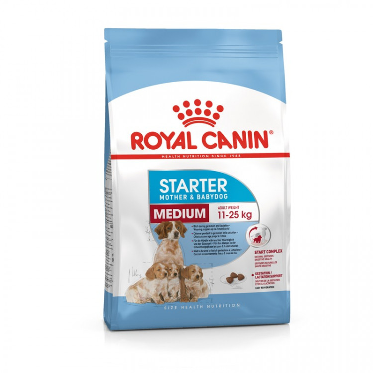 Royal Canin Medium Starter Mother Babydog сухой корм для щенков средних пород в период отъема до 2 - месячного возраста, беременных и кормящих сук - 12 кг