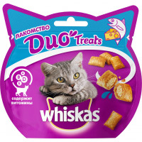 Whiskas Duo лакомство с лососем и сыром для кошек - 40 г