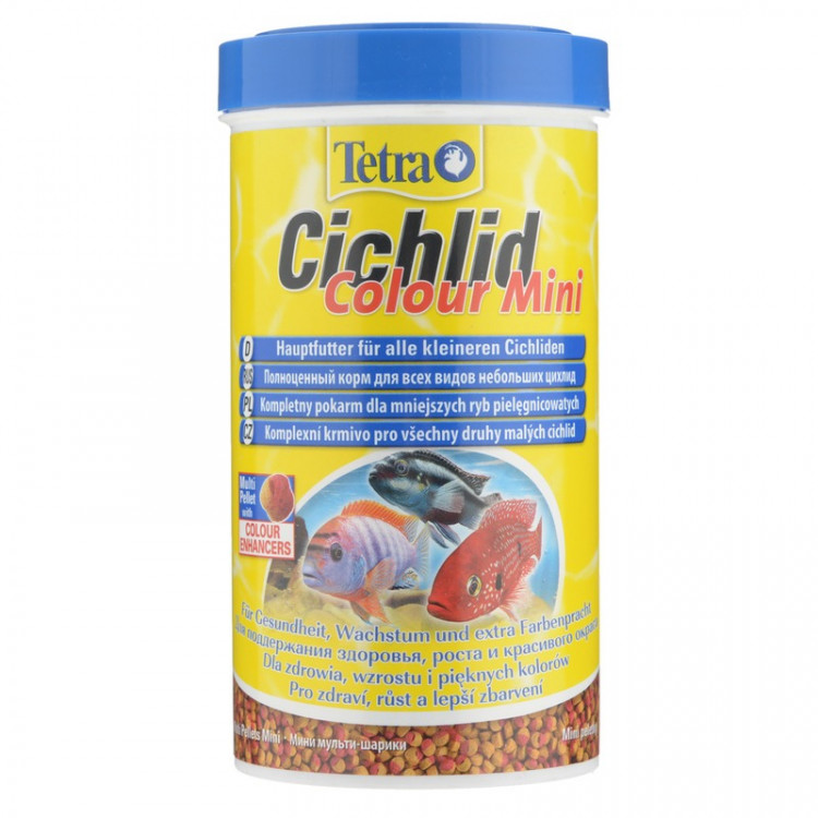 Корм Tetra Cichlid Colour Mini для всех видов цихлид для улучшения окраса - 500 мл 170 г