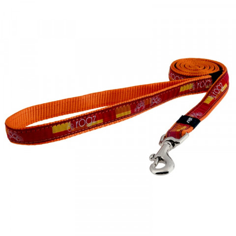 Поводок Rogz для собак средних и мелких пород оранжевый 1,4 м