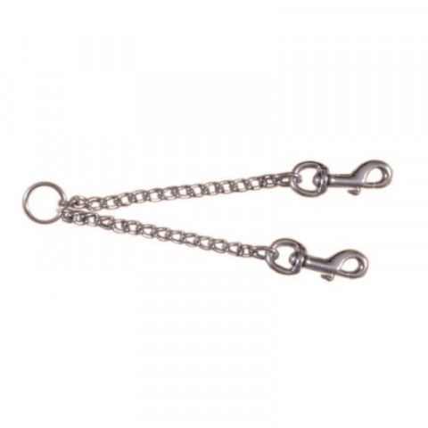 Поводок-сворка Trixie хромированная цепь для собак 60 см/4,0 мм