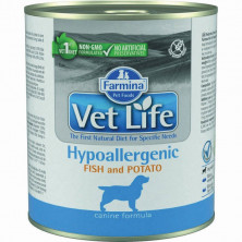 Влажный корм Farmina Vet Life Hypoallergenic для собак при аллергии с рыбой и картофелем - 300 г