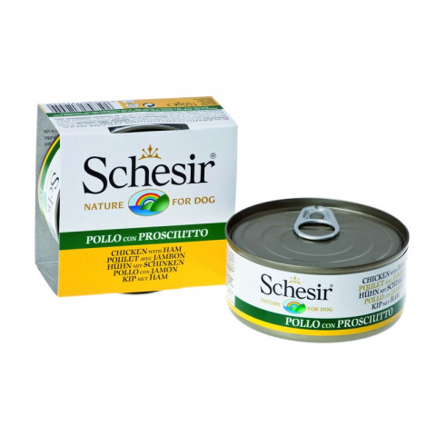 Schesir для собак с цыпленком и ветчиной - 150 г