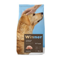 Сухой корм Winner для взрослых собак крупных пород с курицей - 10 кг