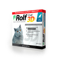 RolfClub 3D Ошейник для кошек от клещей, блох, вшей, власоедов 40 см