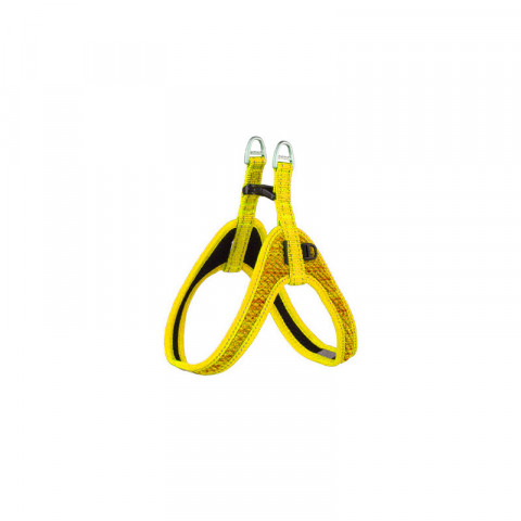 Rogz шлейка с мягкими вставками легконадеваемая, 520 мм (обхват шеи), SJQ52H, неоновый желтый