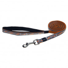 Поводок Rogz удлиненный для собак средних и мелких пород оранжевый 1,8 м