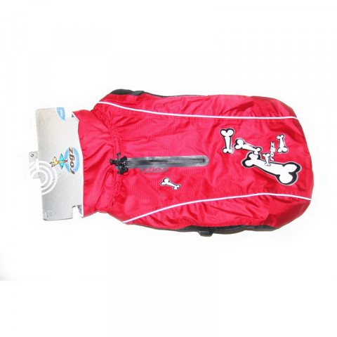 Rogz попона утепленная, длина спины собаки 44 см красная