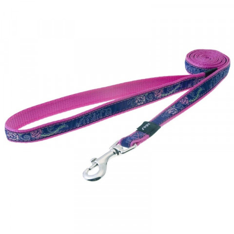 Поводок Rogz для собак средних и мелких пород розовый 1,4 м
