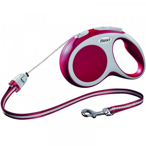 FLEXI рулетка VARIO S (до 12 кг) 5 м трос красная