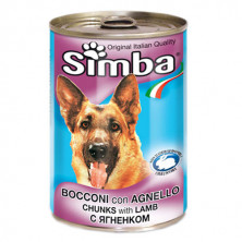 Simba Dog консервы для собак кусочки ягненок 415