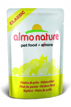 Almo Nature Classic Nature Adult Cat Chicken Fillet паучи для взрослых кошек с куриным филе - 55 г