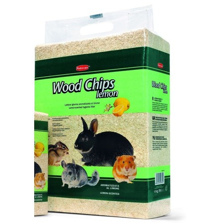 Наполнитель Padovan Wood Chips lemon для грызунов древесные стружки с запахом лимона - 56 л
