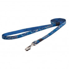 Поводок для собак ROGZ Fancy Dress S-11мм 1,8 м (Синий)