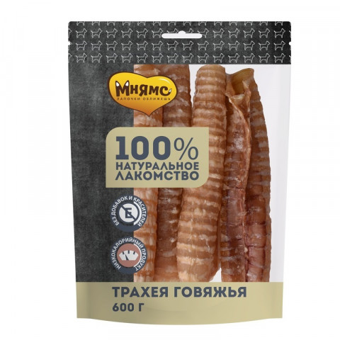 Мнямс лакомство для собак трахея говяжья 600 г
