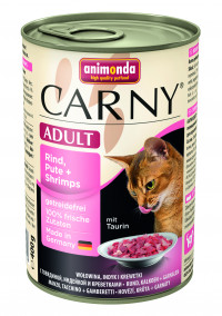 Animonda Консервы Carny Adult с индейкой и креветками для взрослых кошек любых пород - 400 г