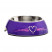Миска для собак ROGZ Bubble Pupz корпус из пластика и вынимаемая миска фиолетовая - 160 мл