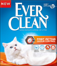 Ever Clean Fast Acting комкующийся наполнитель для кошек мгновенный контроль запахов 6 л