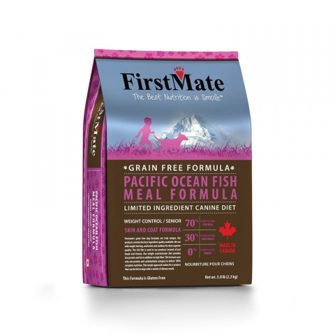 FirstMate Pacific Ocean Fish Meal Weight Control сухой беззерновой низкокалорийный корм для пожилых собак и собак, склонных к ожирению - 2,3 кг
