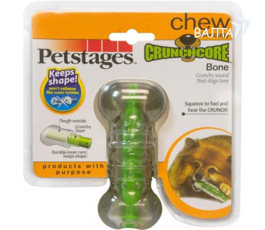 PETSTAGES игрушка для собак "Хрустящая косточка" резиновая малая