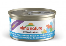 Almo Nature Daily Menu Adult Cat Mousse Tuna & Cod консервы нежный мусс для взрослых кошек меню с тунцом и треской - 85 г