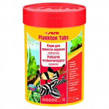 Sera Plankton Tabs Корм для сомов и донных рыб для лучшения окраски (275 таблеток) - 100 мл