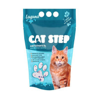Наполнитель Cat Step Лагуна для кошачьих туалетов силикагелевый впитывающий - 3,8 л