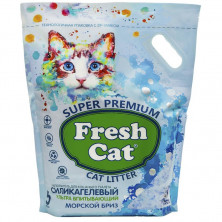 Fresh Cat наполнитель для кошек с ионами серебра кристаллы чистоты морской бриз - 2 кг. 1 ш