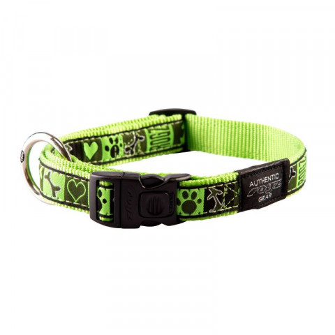 Ошейник для собак ROGZ Fancy Dress L-20мм  340-560 мм (Зеленый HB03CF)