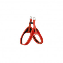 Rogz шлейка с мягкими вставками легконадеваемая, 520 мм (обхват шеи), SJQ58C, красный