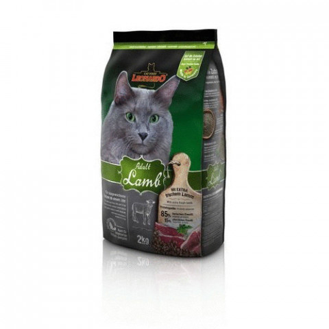 Leonardo Adult Lamb корм для взрослых кошек склонных к аллергии с ягненком и рисом 2 кг