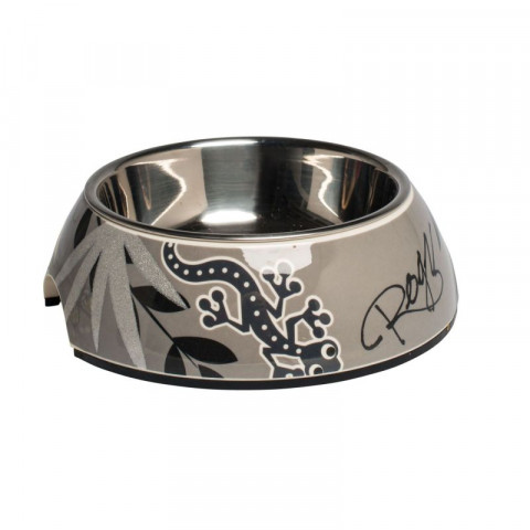 Миска для собак ROGZ Bubble корпус из пластика и вынимаемая миска серая - 160 мл