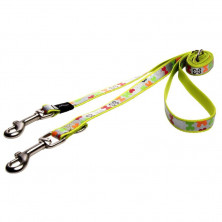 Поводок перестежка для собак ROGZ Trendy M-16мм 2 м (Желтый HLM523L)