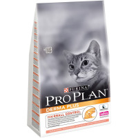 Сухой корм Purina Pro Plan Cat Derma Plus для взрослых кошек с чувствительной кожей с лососем - 10 кг