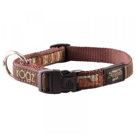 Ошейник для собак ROGZ Fancy Dress L-20мм  340-560 мм (Коричневый HB03CE)
