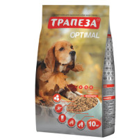 Трапеза Оптималь сухой корм для собак с говядиной - 10 кг