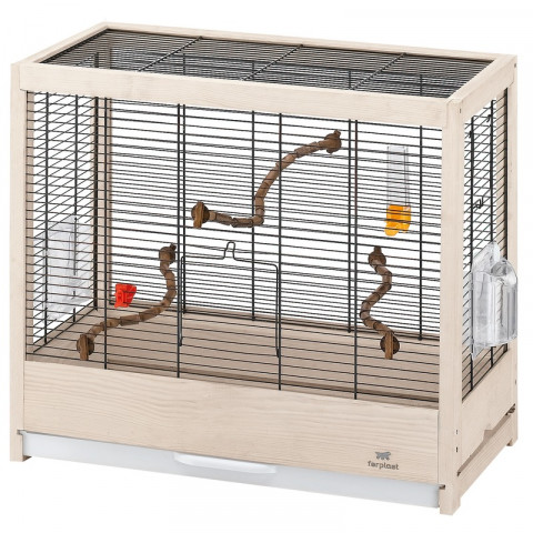 Ferplast Giulietta Nera 4 клетка для птиц, деревянная - 57x30x50 см
