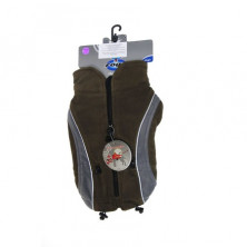 Rogz попона из флиса, длина спины собаки 28 см коричневая