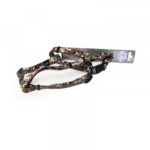 Rogz шлейка для средних собак регулируемая коричневая