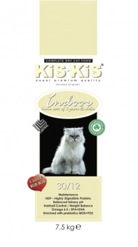 KiS - KiS Indoor корм для кастрированных и стерилизованных котов и кошек - 7.5 кг