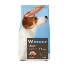 Сухой корм Winner для взрослых собак мелких пород с курицей - 10 кг