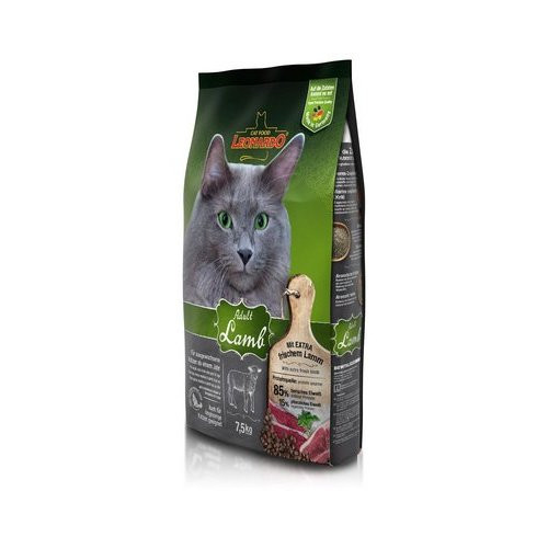 Leonardo Adult Lamb для взрослых кошек склонных к аллергии с ягненком и рисом - 7,5 кг