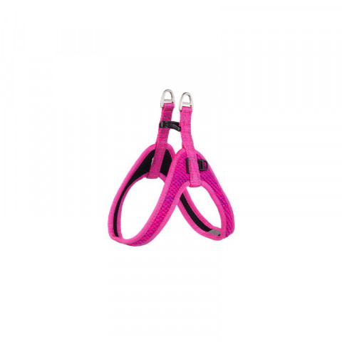 Rogz шлейка с мягкими вставками легконадеваемая, 520 мм (обхват шеи), SJQ58K, розовый