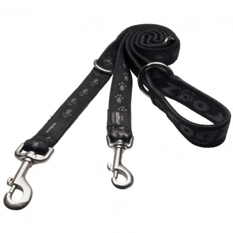 Rogz перестежка для собак средних пород, 100-130-160 см, HLM12BH, черная разноцветные лапки