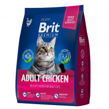 Brit Premium Cat Adult Chicken (сухой корм для взрослых кошек с курицей) 2 кг