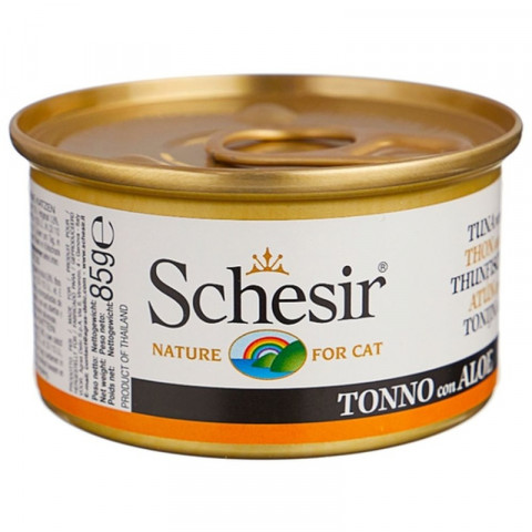 Schesir для кошек с тунцом и алое - 85 г