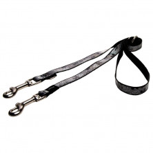 Поводок перестежка для собак ROGZ Trendy M-16мм 2 м (Черный HLM523A)