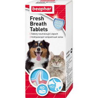 Средство Beaphar Fresh Breath Tablets для животных от запаха пасти - 40 таб