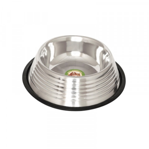 Ankur Exports миска металлическая с резиновым основанием рельефная - 700 мл