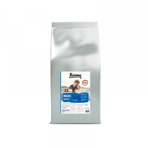 Karmy Maxi Junior сухой корм для щенков крупных пород с телятиной - 15 кг